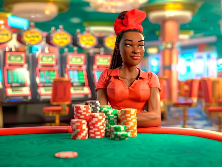 paito hk6d Pretty Gaming blackjack table with HD multi-camera feed